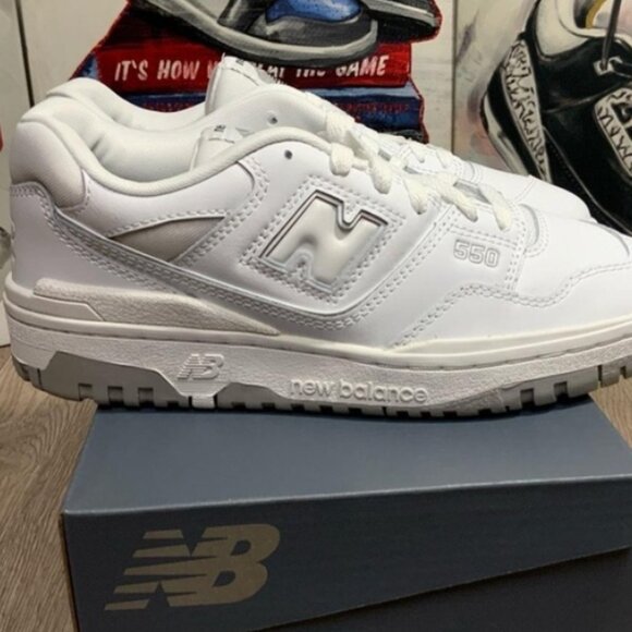 New Balance Other - New Balance 550 White Grey GSB550PB Size 7M/8.5W